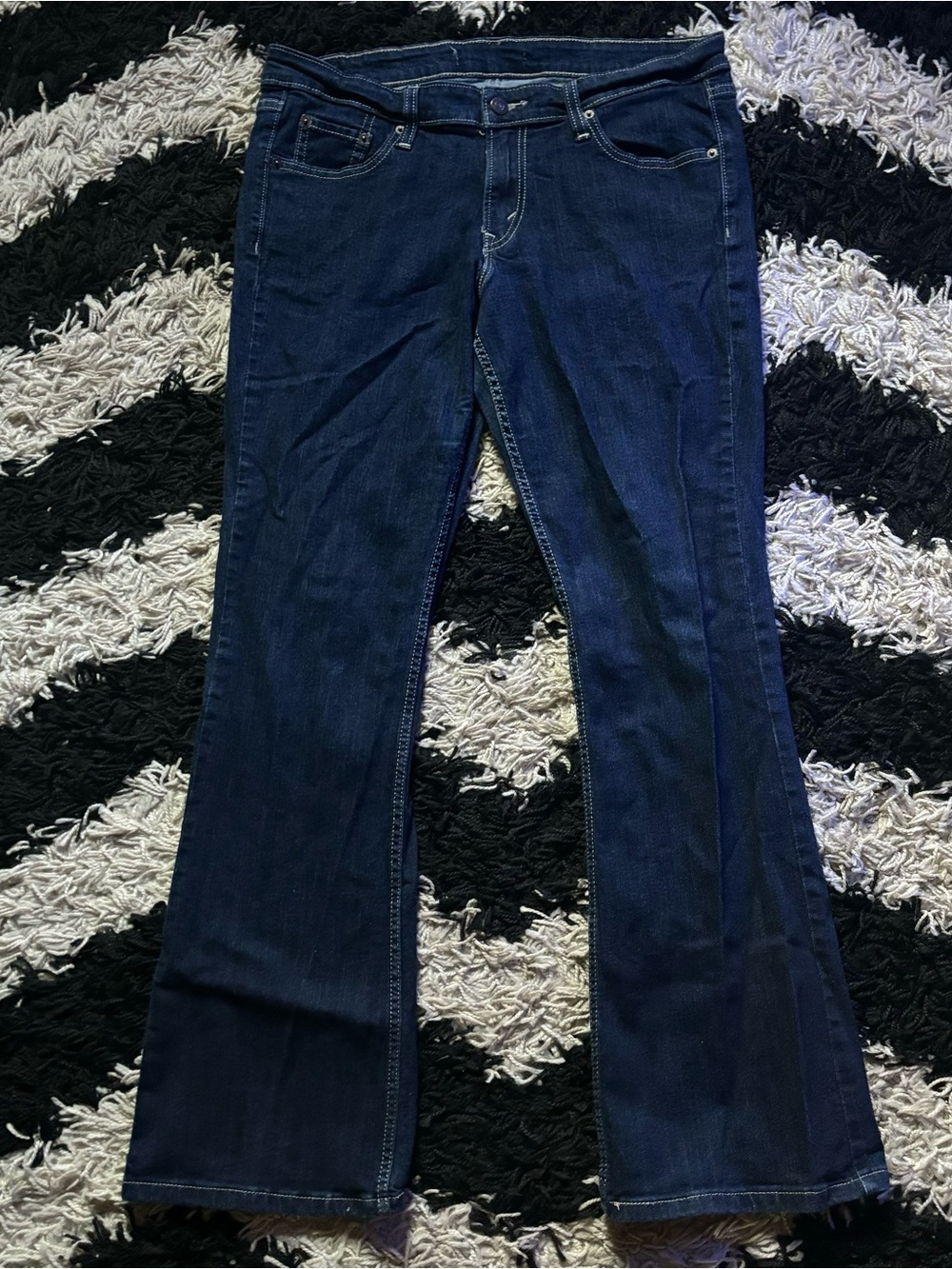 Levi’s Mid Rise Dark Wash Denim Bootcut Jeans